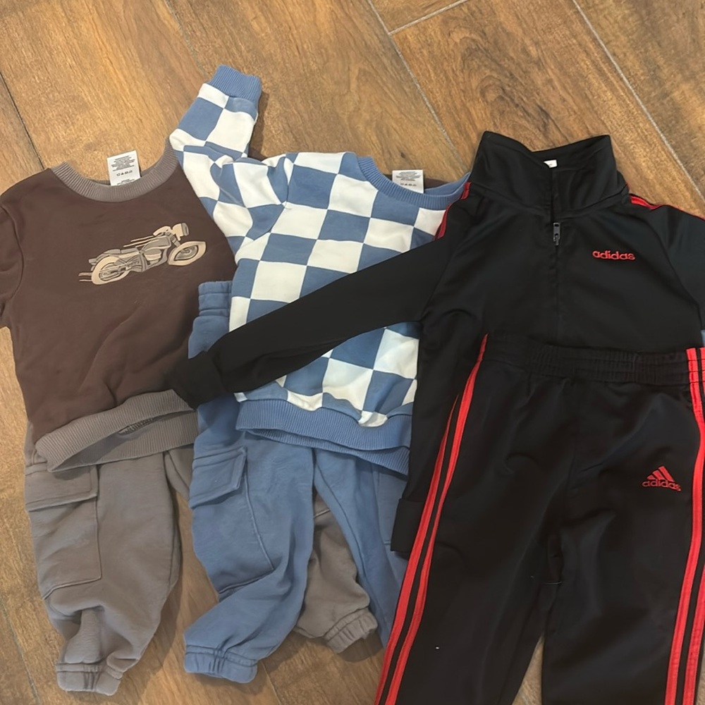 18m matching set bundle including Adidas set